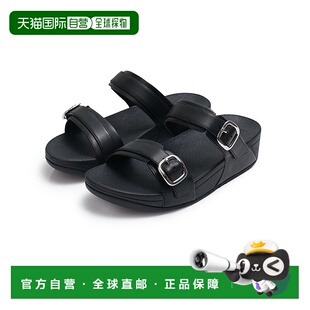 韩国直邮FITFLOP Lulu Adjustable 真皮女士凉鞋拖鞋 黑色 ES7-09