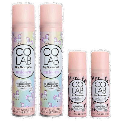 韩国直邮Colab干发喷雾去油头蓬松头发免洗李子香草香共4瓶装正品