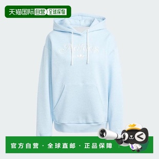 韩国直邮adidas IX3535 女士图案宽松磨毛连帽衫