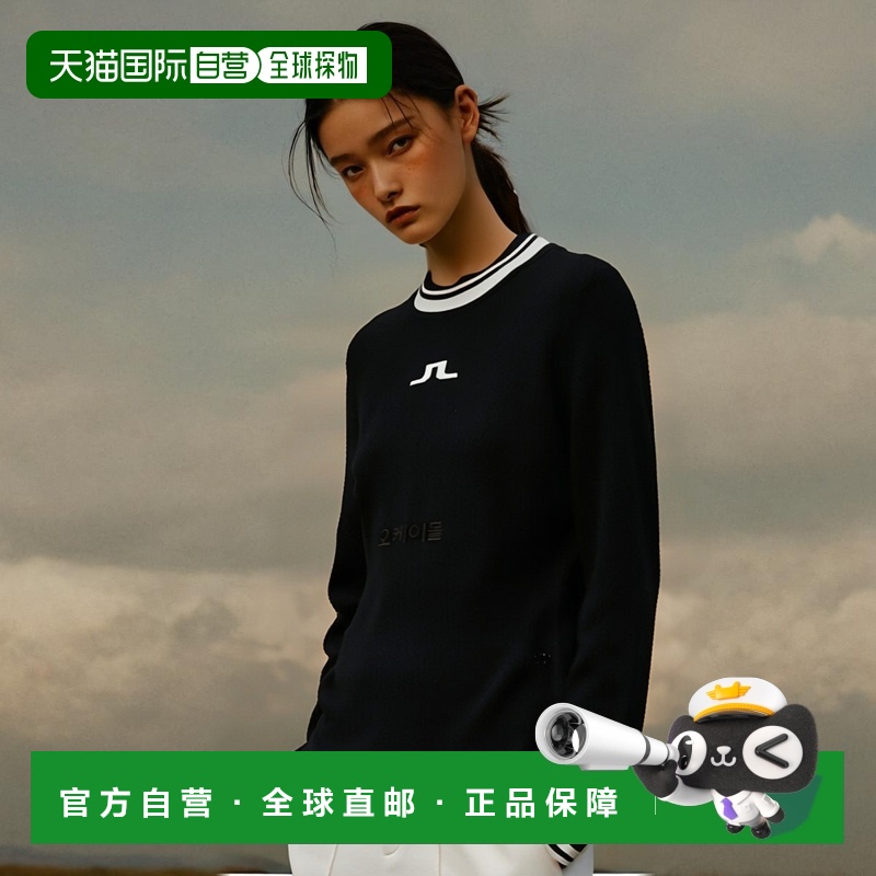 韩国直邮J.LINDEBERG Bree 针织毛衣 长袖纯羊毛潮牌时尚高级感