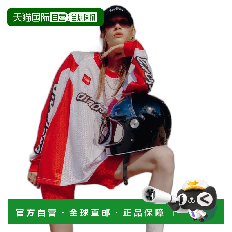 韩国直邮diadora 女士运动T恤D3321LRL07RDS长袖迪亚多纳