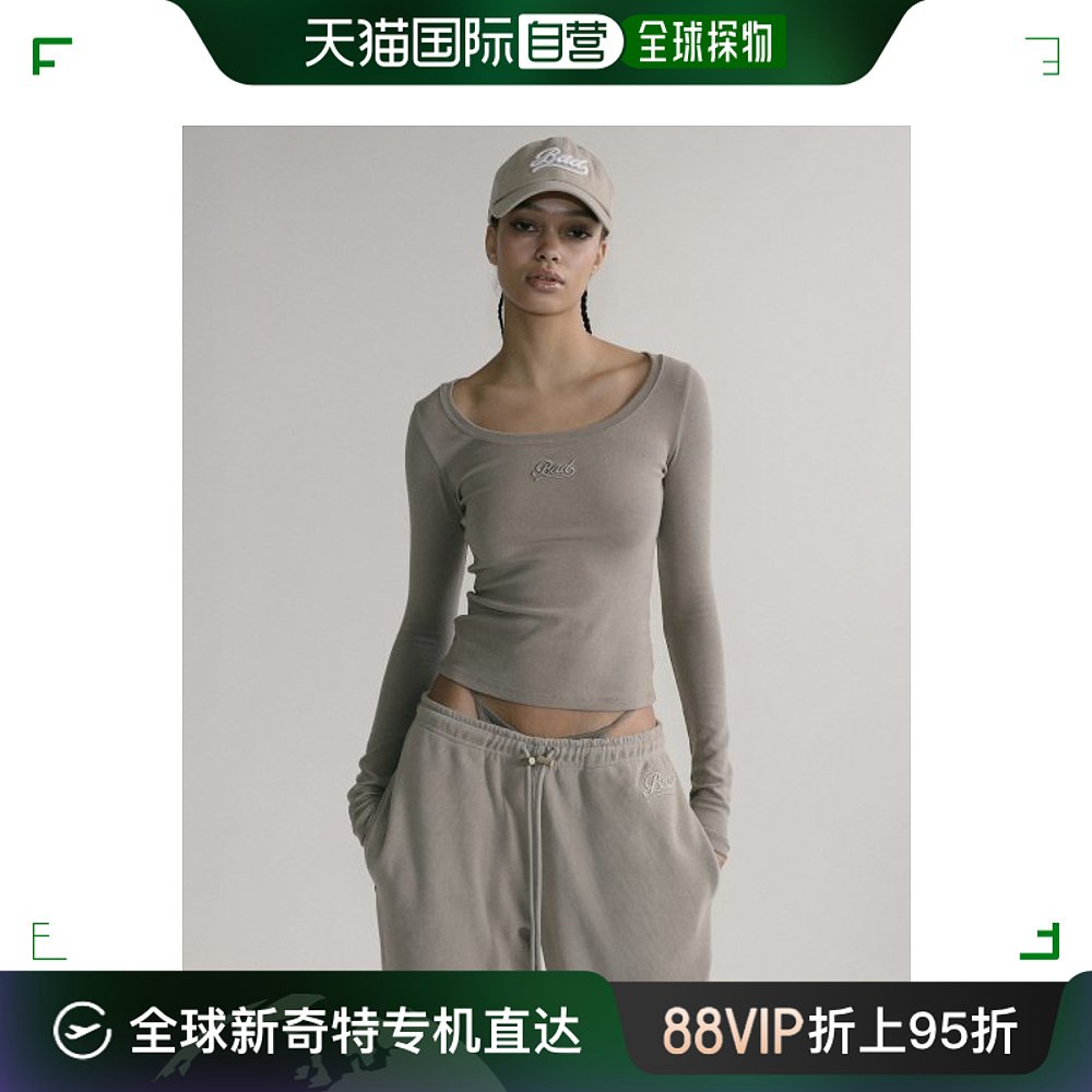 韩国直邮BADBLOOD女士女装T恤Beyond Soft Scoop Neck Long Sleev