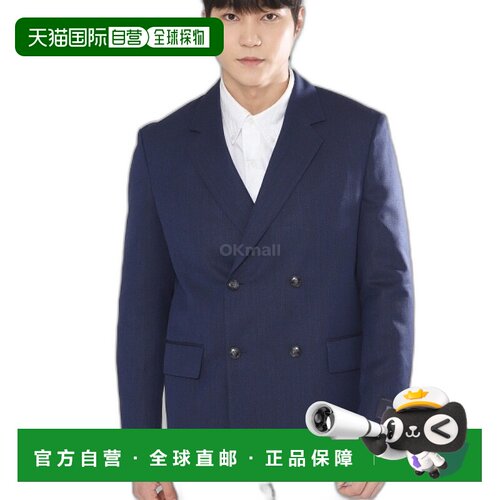 韩国直邮HUGO BOSS 50521542-404 双排扣纯羊毛西装外套夹克男装