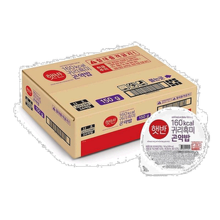 韩国直邮CJ希杰速食魔芋燕麦黑米饭150g*24盒装微波炉即食半成品