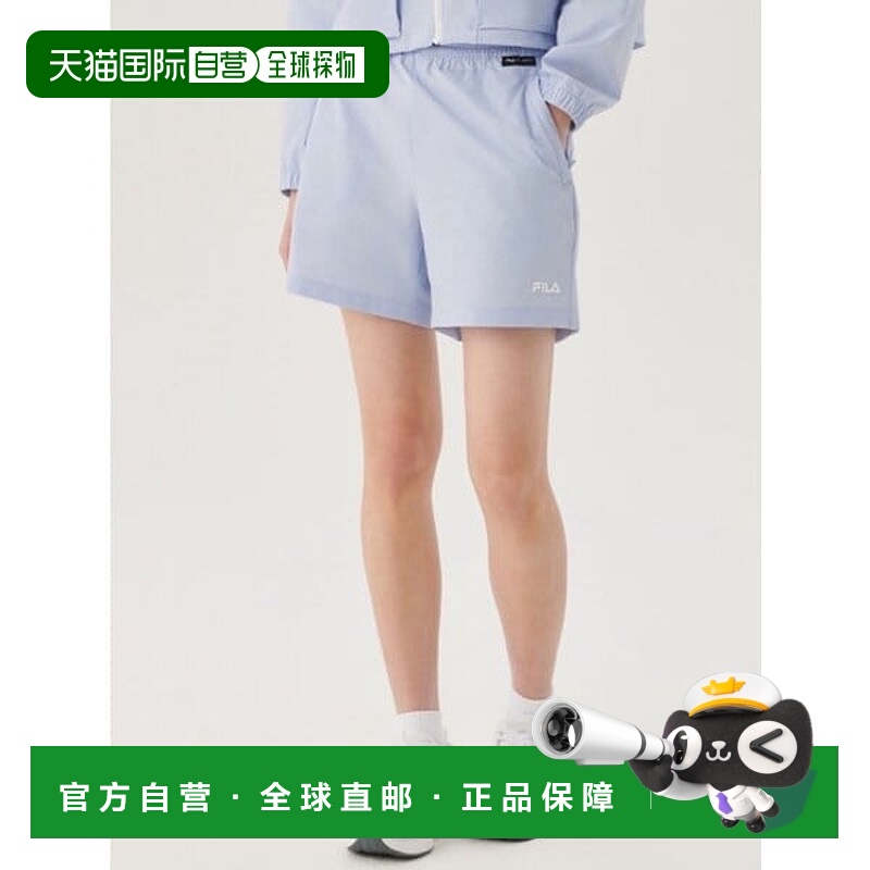 韩国直邮FILA [购物] 惠拉 FS21251F BLK 女式高性能弹力梭织短裤