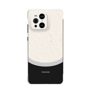 适用OPPOFindX3手机壳FindX3Pro无边框半包M60没边轻薄高档磨砂男款2024潮牌中国风龙年保护壳外壳无侧边去边