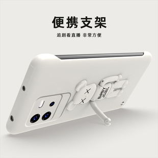 适用IQOONeo6手机壳IQOONeo7/Neo6se/Neo8无边框Neo8Pro熊支架个性旗舰店简约男款经典裸机手感耐用硬壳创意