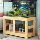 实木底座鱼缸架水族箱架子鱼缸底柜鱼缸柜子鱼缸桌子实木鱼缸架子