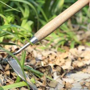 植客 5025锄头镰刀园艺农用除草挖土曲木柳不锈钢草洞镰刀割草刀