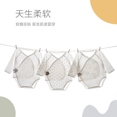 夏季薄款新生儿衣服宝宝包屁衣