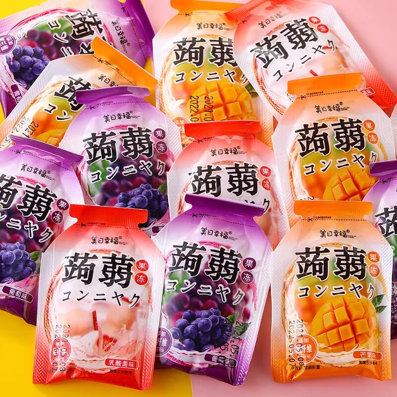乳酸菌蒟蒻果冻独立包装可吸食儿童低脂宿舍必囤便捷网红零食