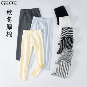 gkok秋冬纯棉男童秋裤