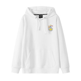 田嘉瑞同款衣服小王子白色连帽卫衣女宽松百搭周边加绒上衣外套秋