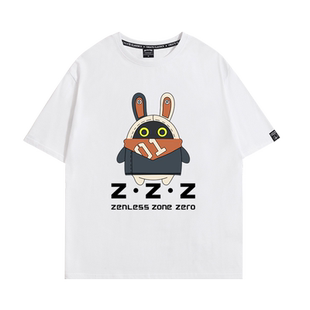 绝区零游戏周边短袖T恤安比妮可比利同款纯棉宽松百搭青少年衣服