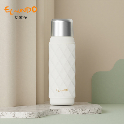 艾蒙多时尚保温杯男女学生304不锈钢便携水杯带杯盖一壶两用水壶