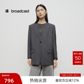 外套女25早春轻职场上衣BDS1XD1169 V领西装 播奥莱 播商场同款