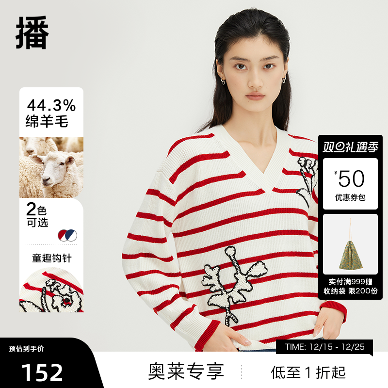 立体镂空针织提花，活力撞色条纹