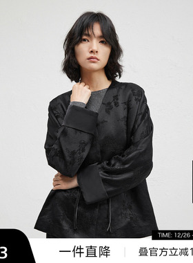 【播奥莱】播商场同款气质国风短外套女24秋新宽松上衣BDR8WD3393