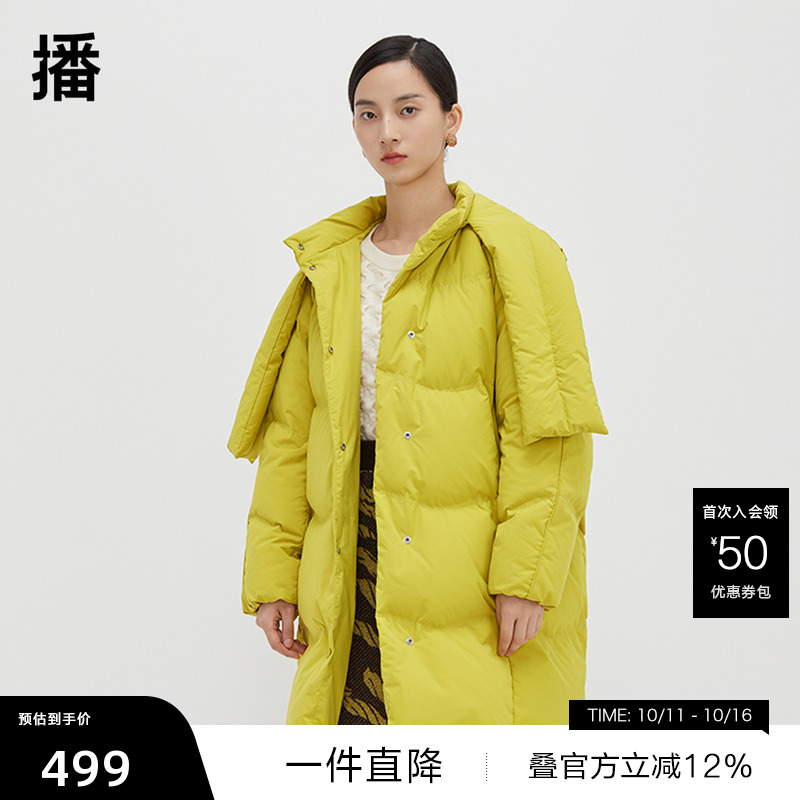 可拆卸帽子，衔接可变化造型围巾