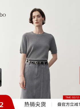 【播奥莱】播 bo 商场同款休闲宽松针织衫25早春BDS1SD1134