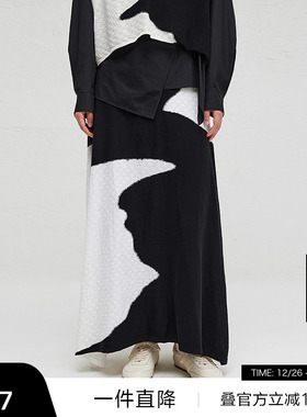 【播奥莱】播商场同款设计师胶囊系列春秋半身裙女BDR3BD3067