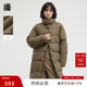 播中长款 播奥莱 直筒宽松羽绒服女冬新立领保暖外套DDR4RD5115