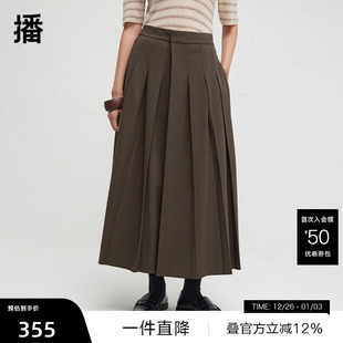 女春秋长裤 设计感宽松裙裤 播商场同款 BDR3KD1853 播奥莱