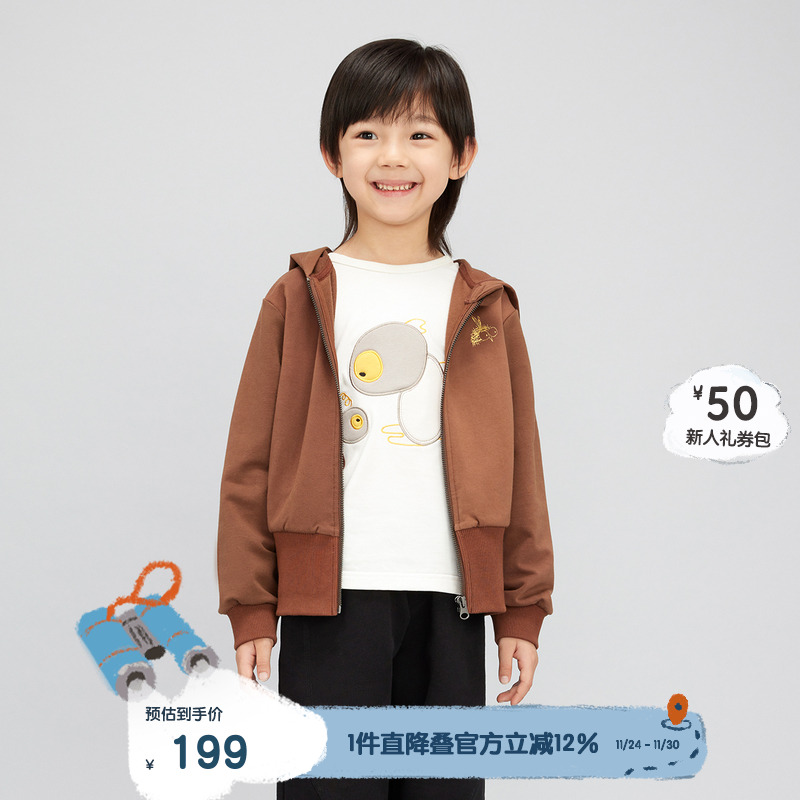 松紧袖口，拉链门襟