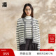女商场同款 2024春夏新款 薄款 播条纹针织开衫 开衫 外套BDR1UD0497