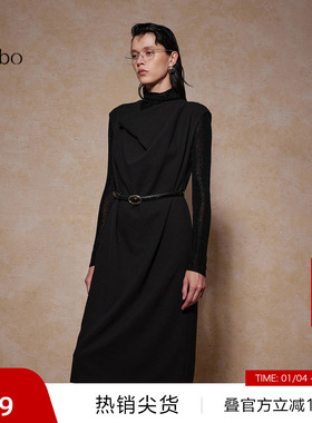 【播奥莱】播 bo 商场同款法式收腰24冬连衣裙女BDR4LD2707