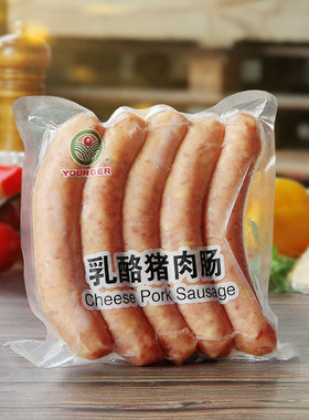麦德龙扬可香肠德式乳酪香肠400g披萨香肠烤肠西餐厅酒吧专用食品