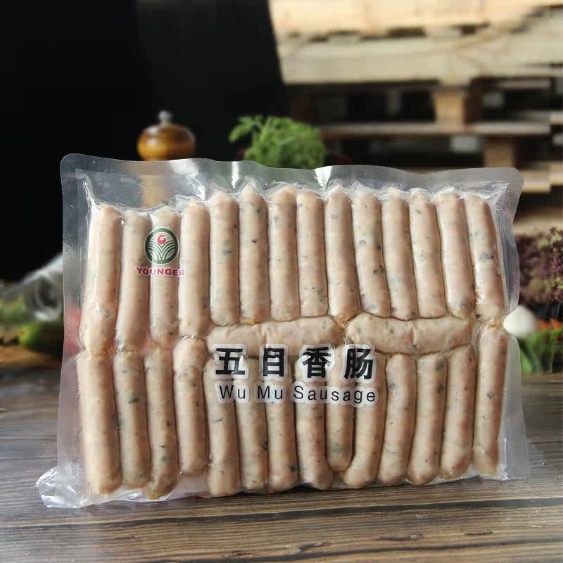 麦德龙扬可烤肠德式五目香肠600g披萨猪肉烤肠西餐厅酒吧专用食品