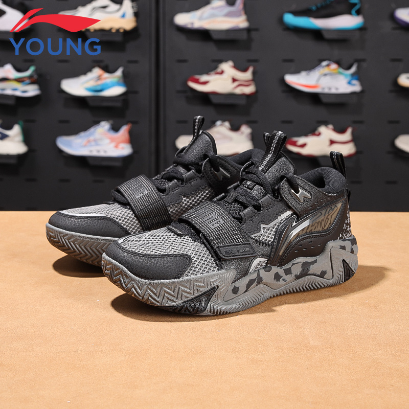 李宁怒放篮球鞋25秋冬新款耐磨