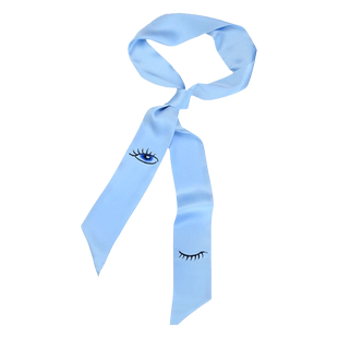 名古绣艺 手工苏绣真丝桑蚕丝绑包发带领巾细长条飘带窄丝巾女