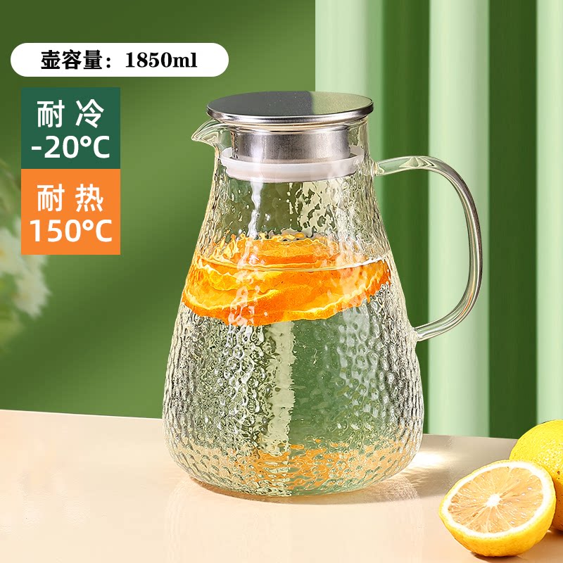 【可明火加热】高硼硅玻璃冷水壶图片