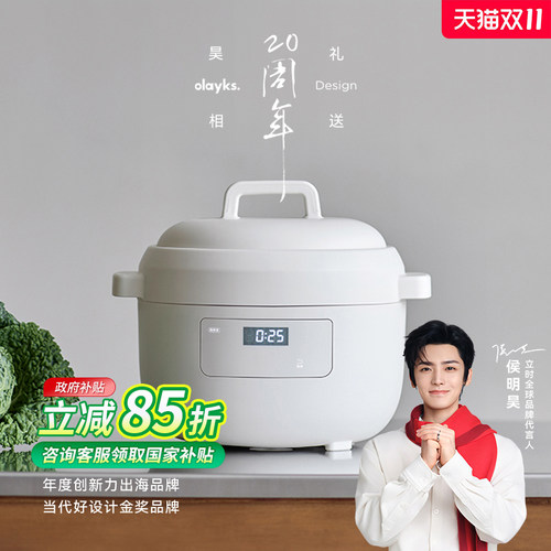 OLAYKS2.8L柴火饭2-4陶瓷釉内胆