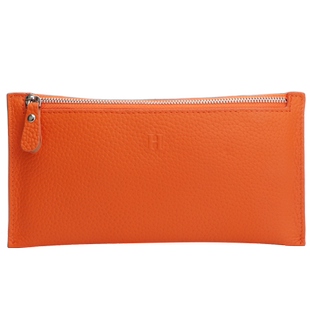 真皮钱包女长款2025新款小众设计感简约钱夹超薄款小巧ins时尚夏