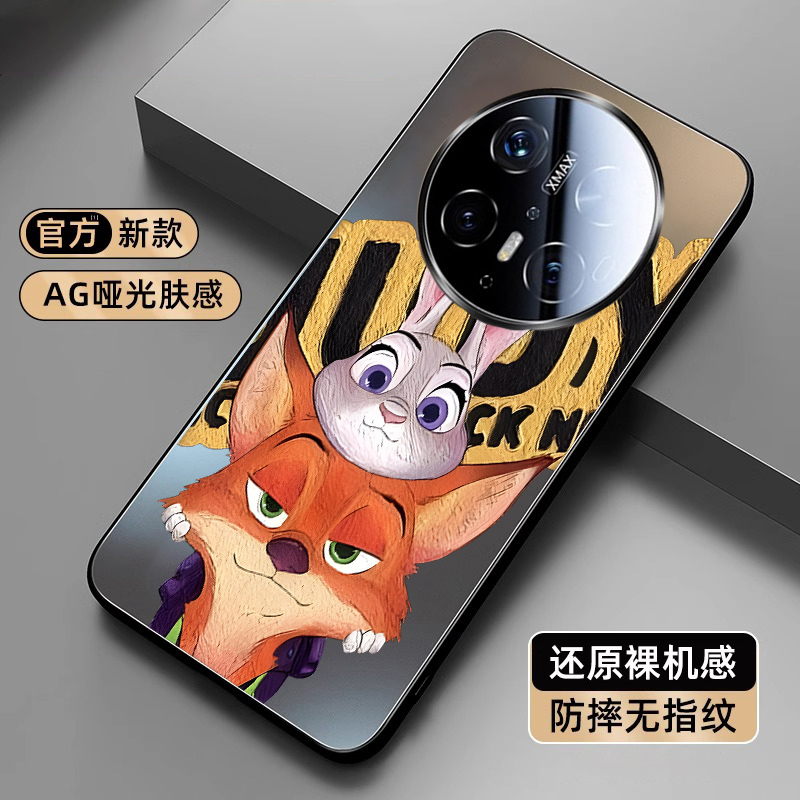 尼克朱迪适用华为mate70pro手机壳新款mate60磨砂全包防摔套mt50/40高级P70pro+疯狂动物城Ultra情侣卡通外壳