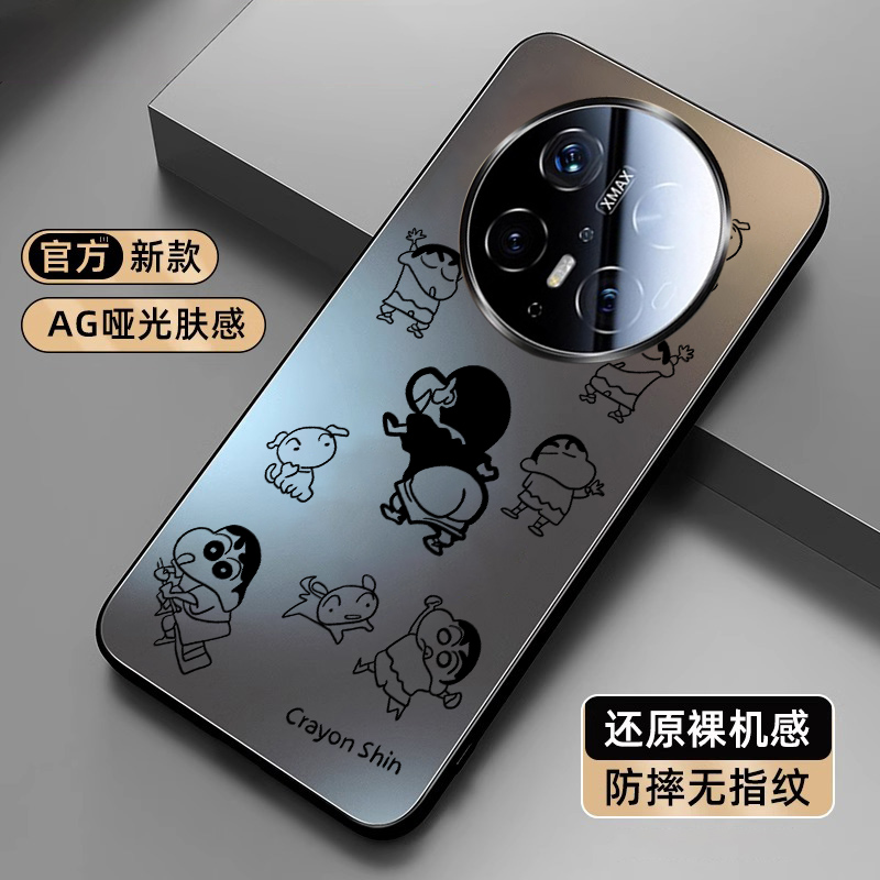 蜡笔小新适用华为mate70手机壳mate60新款肤感磨砂mate50/40镜头全包pro+防摔pura70男士女ultra超薄小众外壳