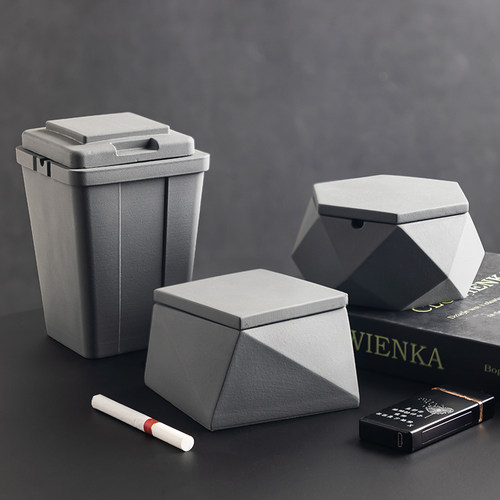 珍奕烟灰缸带盖支持刻字刻图