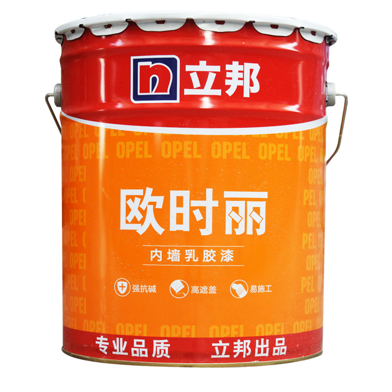 立邦欧时丽环保内墙漆乳胶漆室内家用防霉无甲醛白涂料墙面漆18L