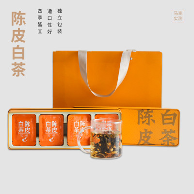 马克实测 福鼎陈皮白茶小方片小饼茶送礼茶适口性好汤清润喉 AL-1