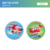 [10cm Color Printed Ball]Super Wings-Blue+Green