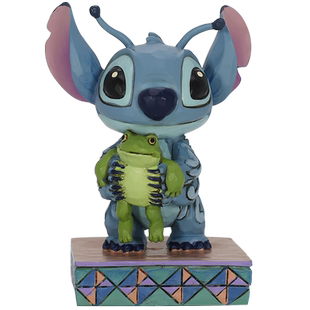 enesco史迪仔周边星际宝贝stitch史迪奇和青蛙手办创意生日礼物