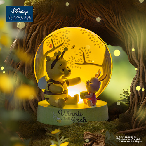 enesco维尼熊和小猪小夜灯摆件