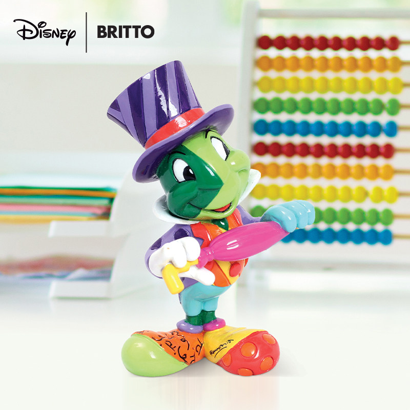 【Britto系列】enesco 木偶奇遇记周边蟋蟀吉明尼手办正版IP摆件