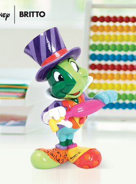 【Britto系列】enesco 木偶奇遇记周边蟋蟀吉明尼手办正版IP摆件