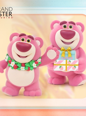 enesco迪士尼草莓熊手办花环草莓熊植绒吊卡摆件生日礼物送女生