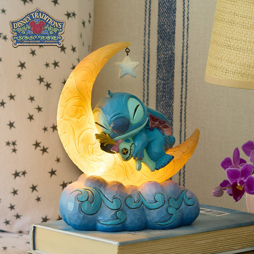 enesco史迪奇晚安夜灯摆件可亮灯