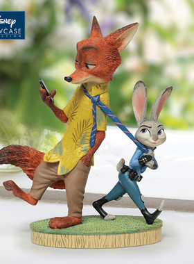 enesco迪士尼疯狂动物城手办朱迪尼克狐桌面创意摆件情人节礼物